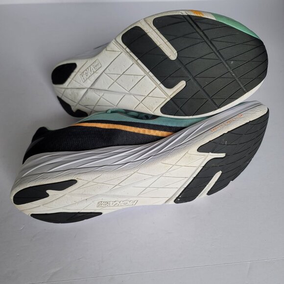 Hoka One One Unisex Rocket X Eggshell Blue-Black Running Shoes. Size 12.5 - Picture 9 of 10